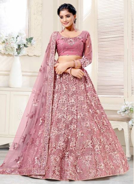 Pink Colour ANJANI ART MOR PANKH 1 New Fancy Designer Festive Wear Latest Lahenga Choli Collection 1051
